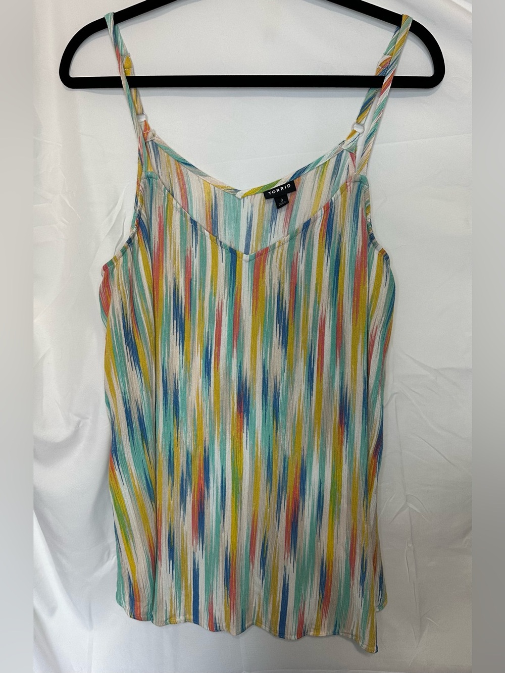 Torrid Sophie Multicolor Striped V-Neck Cami size 0 (12)